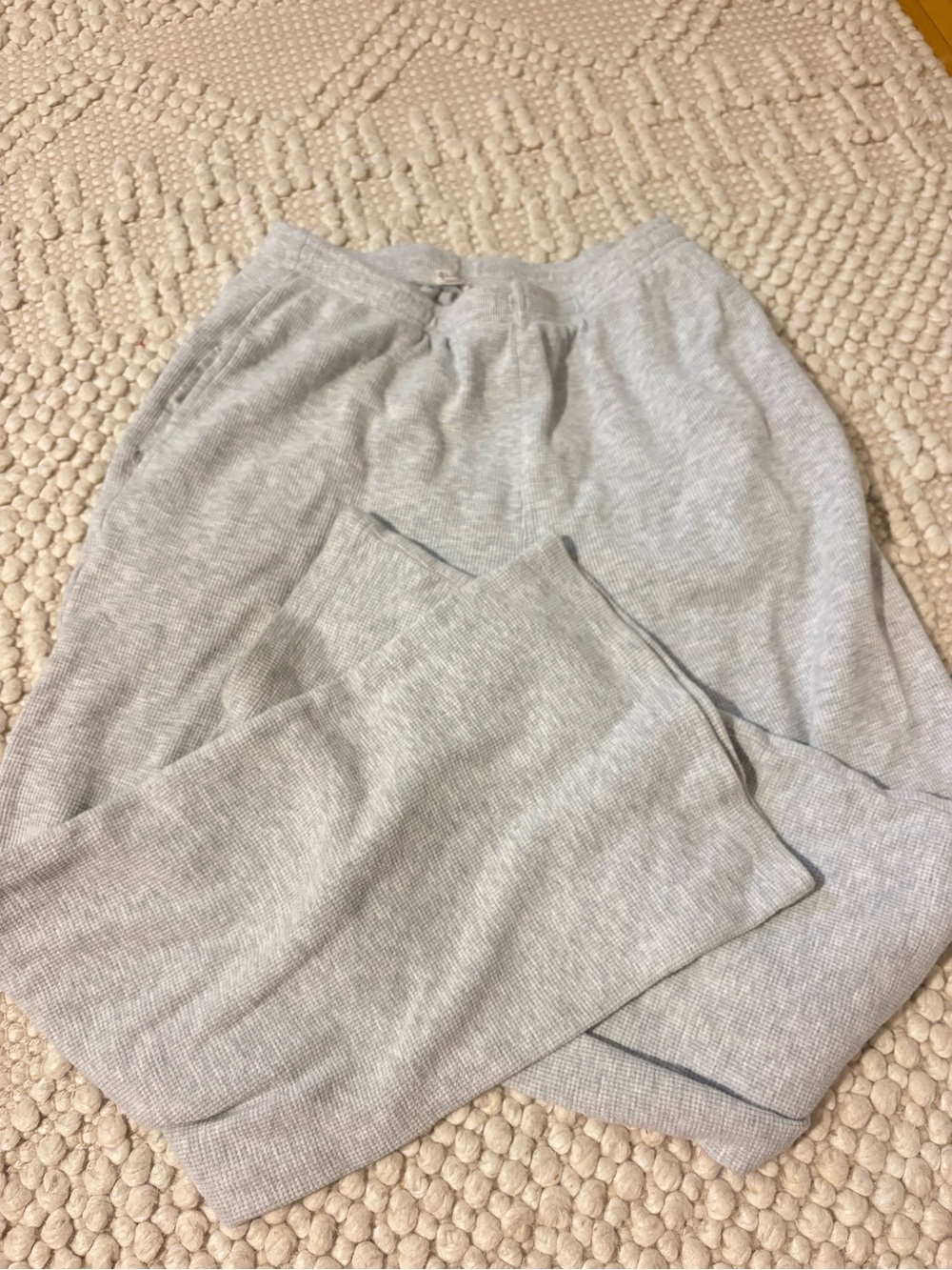 Brandy Melville Light Gray Wide Leg Pants